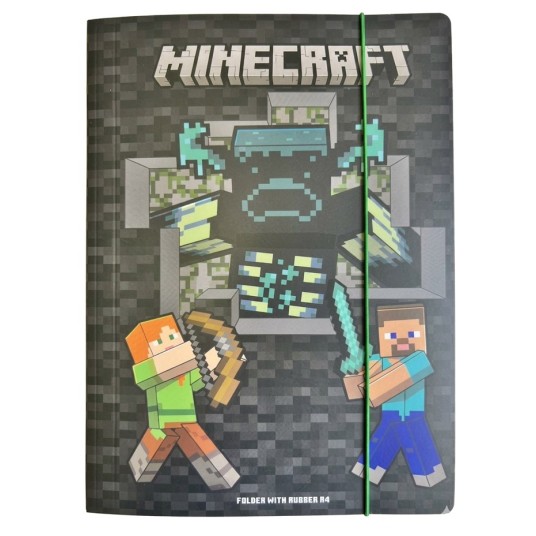 TECZKA Z GUMKĄ A4 MINECRAFT 3917 A'10 -zdjęcie numer 1