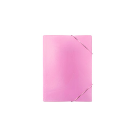 TECZKA Z GUMKĄ A4 PP PASTEL RÓŻOWY 5319 -zdjęcie numer 1