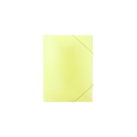 TECZKA Z GUMKĄ A4 PP PASTEL ŻÓŁTY 5333 -zdjęcie numer 1