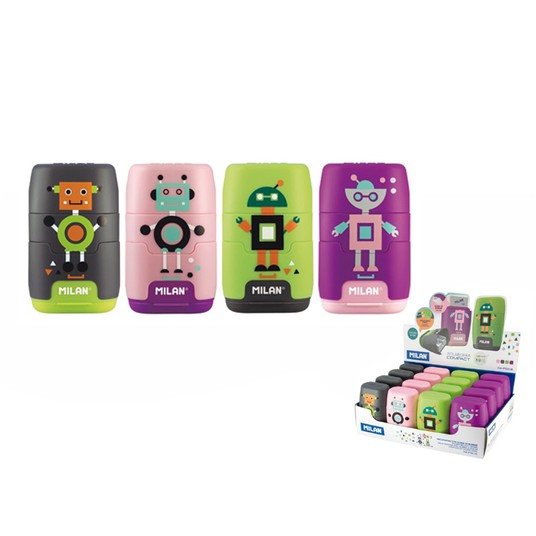TEMPERÓWKO-GUMKA COMPACT HAPPY BOTS A'16 2576 -zdjęcie numer 1