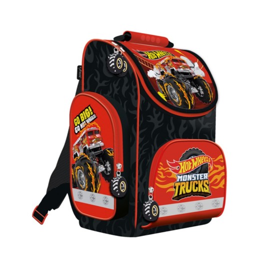 TORNISTER PLECAK SZKOLNY A-1 HOT WHEELS 8481 -zdjęcie numer 1