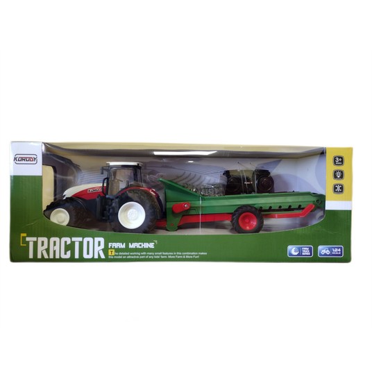 Traktor z przyczepą R/C 49x17x1 0203 -zdjęcie numer 1