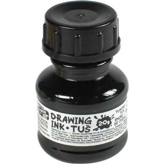 TUSZ KREŚLARSKI 1417010 CZARNY 20GR A'20 9726 -zdjęcie numer 1