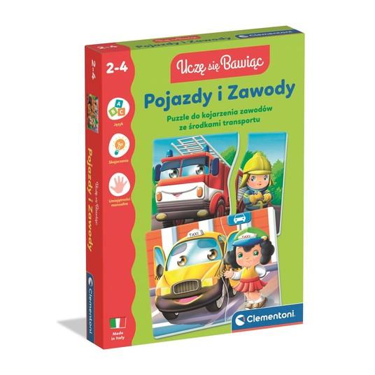 UKŁADANKA EDUKACYJNA POJAZDY I ZAWODY 4169 -zdjęcie numer 1