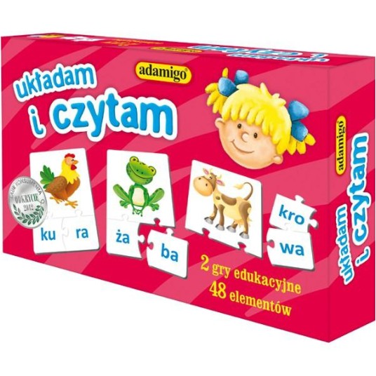 UKŁADANKA EDUKACYJNA UKŁADAM I CZYTAM 6618 -zdjęcie numer 1