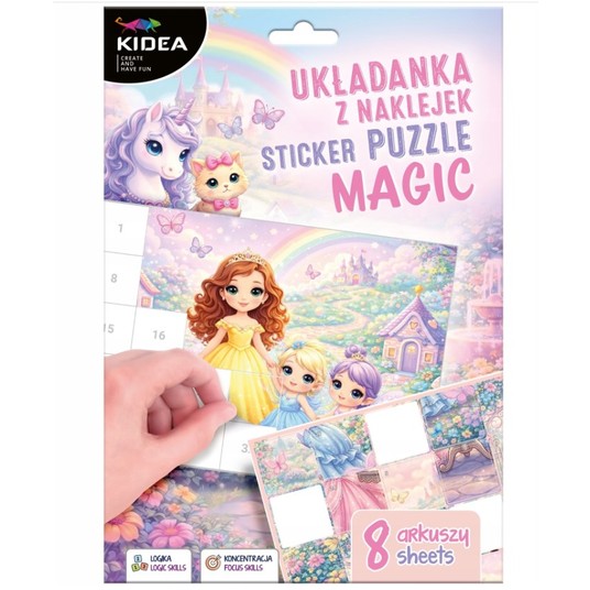 UKŁADANKA Z NAKLEJEK MAGIC KIDEA 4468 -zdjęcie numer 1