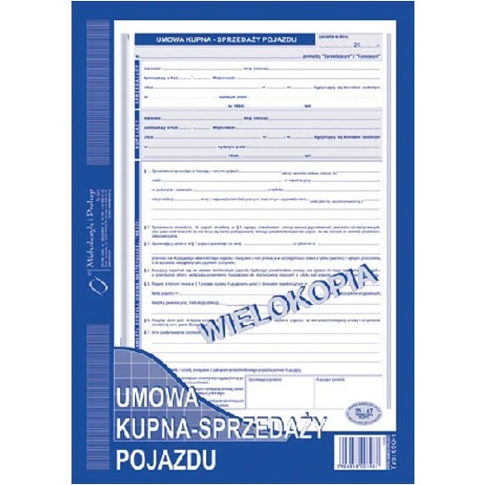 UMOWA KUPNA-SPRZEDAŻY POJAZDU (WIEL) 650-1 -zdjęcie numer 2