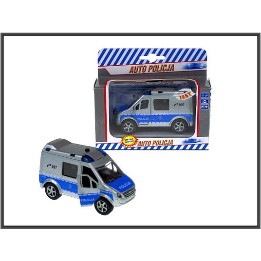 VAN POLICJA 11CM Z DŹWIĘKIEM WB. 0992 -zdjęcie numer 1