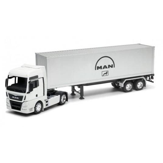 WELLY TRUCK Z PRZYCZEPĄ 1:32 MAN 5106 -zdjęcie numer 1