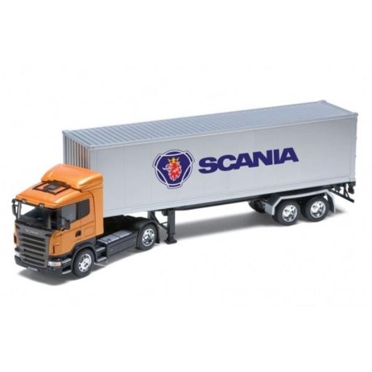WELLY TRUCK Z PRZYCZEPĄ 1:32 SCANIA 12470 6261 -zdjęcie numer 1