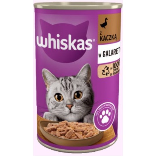 WHISKAS ADULT MOKRA KARMA DLA KOTA KACZKA W GALARE -zdjęcie numer 1