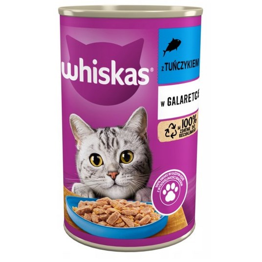 WHISKAS MOKRA KARMA DLA KOTA ADULT TUŃCZYK 400 G -zdjęcie numer 1
