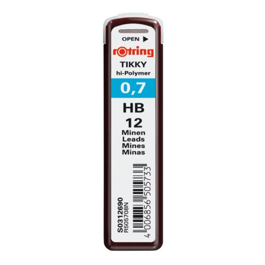 WKŁADY DO OŁÓWKA GRAFITY 0.7 HB B12 S312690 A'10 -zdjęcie numer 1