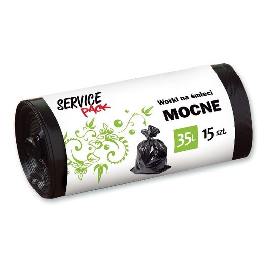 WORKI NA ŚMIECI MOCNE LDPE 35L 15SZT. 3720 -zdjęcie numer 1