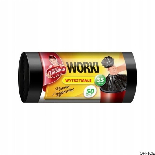 WORKI NA ŚMIECI WYTRZYMAŁE 35L 50SZT 0516 -zdjęcie numer 1