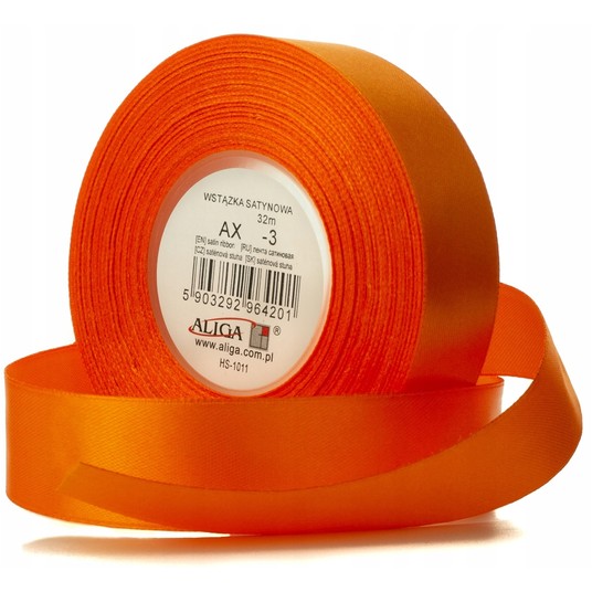 WSTĄŻKA SAT.AX06-03 6MM/32M POMARAŃCZ (4) 7240 -zdjęcie numer 1