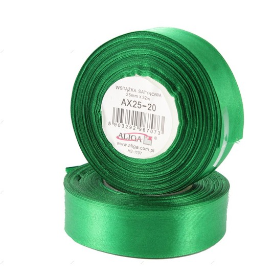 Wstążka sat.AX25-20 25mm/32m Zielony (4) 7080 -zdjęcie numer 1