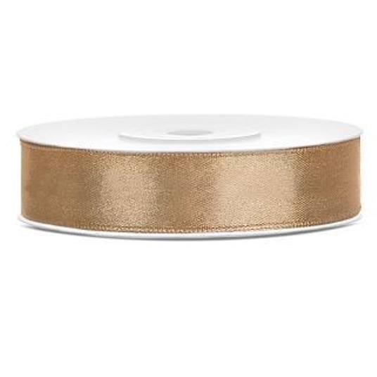 WSTĄŻKA SAT.ZŁOTA 12MM/25M 18 -zdjęcie numer 1