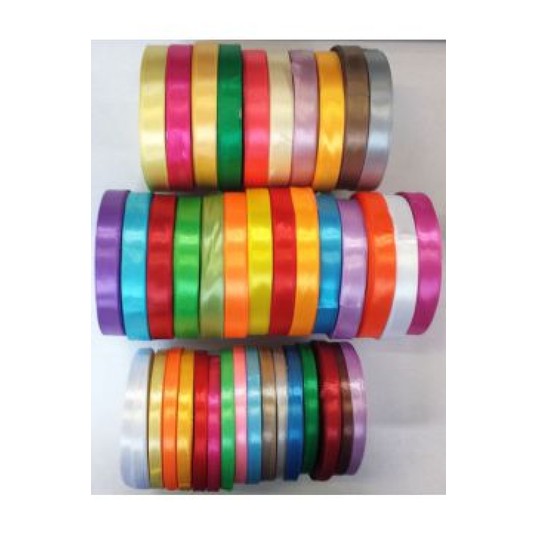 WSTĄŻKA SATYNOWA AX06-11 6MM/32M (4) 6390 ZIELONY -zdjęcie numer 1