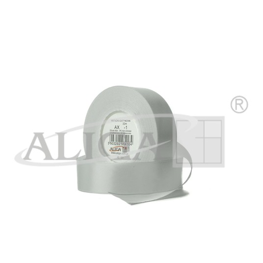 WSTĄŻKA SATYNOWA AX38-01 38MM/32M (4) 4617 BIAŁA -zdjęcie numer 1