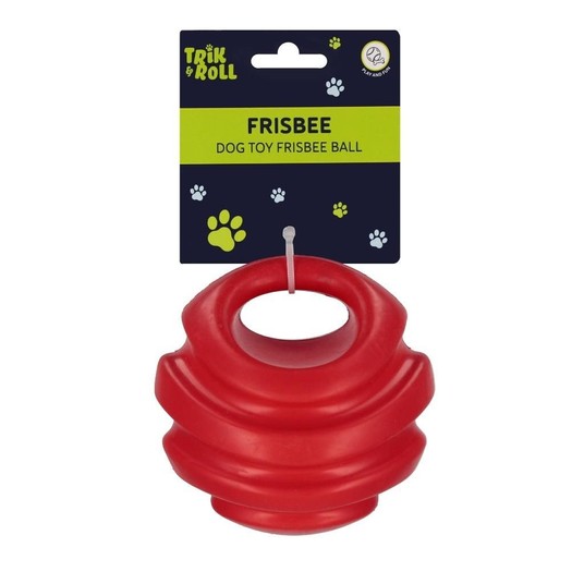 ZABAWKA DLA PSA FRISBEE PILKA CZERWONA 12CM 2112 -zdjęcie numer 1