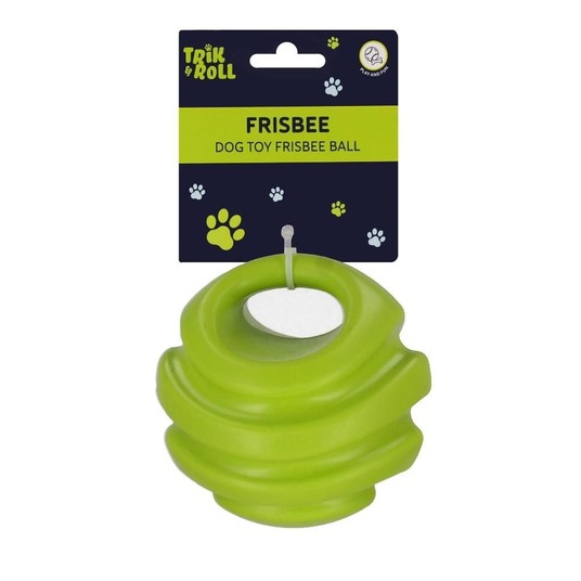 ZABAWKA DLA PSA FRISBEE PILKA ZIELONA 12CM 0651 -zdjęcie numer 1