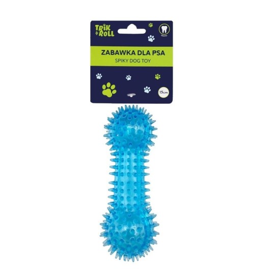 ZABAWKA DLA PSA KOŚĆ PISZCZ KOLCE NIEB 15 CM TRIK -zdjęcie numer 1