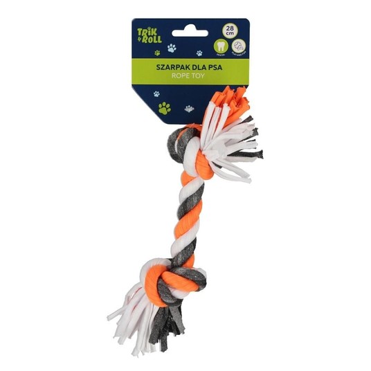 ZABAWKA DLA PSA SZARPAK POMARAŃCZ 28CM TRIK 2273 -zdjęcie numer 1