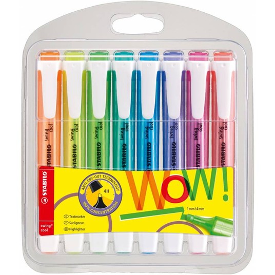 Zakreślacz SWING COOL etui 8 szt. 7308 -zdjęcie numer 1