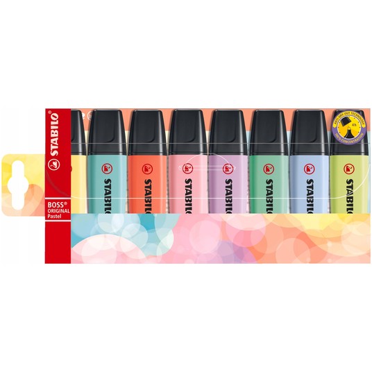 ZAKREŚLACZE STABILO BOSS PASTEL 8 KOL 8204 -zdjęcie numer 1