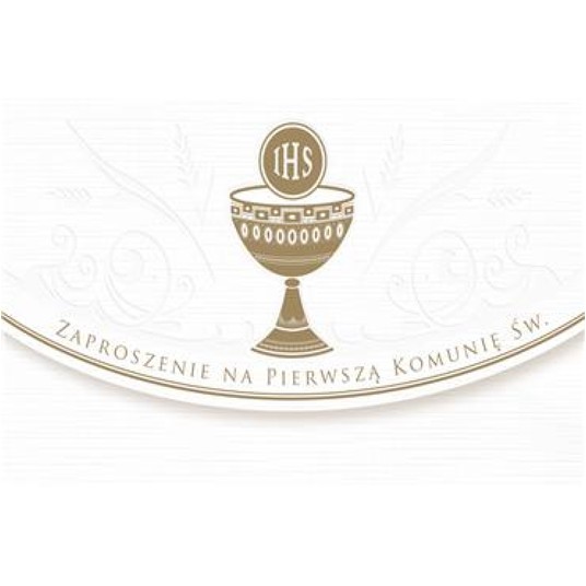 ZAPROSZENIA SKŁADANE EXCL. KOMUNIA 26055 -zdjęcie numer 1