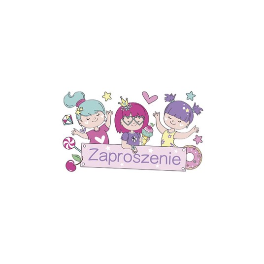 ZAPROSZENIE 160X95 DZIECIĘCE ZEST 61345 A'10 -zdjęcie numer 1