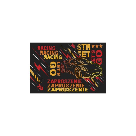 ZAPROSZENIE 160X95 T 62133 DZIECIĘCE CHŁOPIEC A'10 -zdjęcie numer 1
