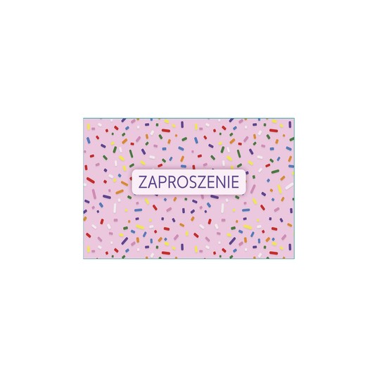 ZAPROSZENIE 160X95 ZEST 62124 DZIECIĘCE -zdjęcie numer 1