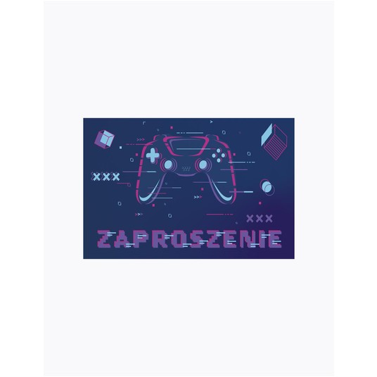 ZAPROSZENIE 160X95 ZESTAW GAMER 64828 A'10 -zdjęcie numer 1