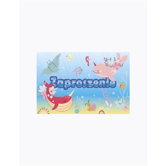 ZAPROSZENIE 160X95 ZESTAW OCEAN 64826 A'10 -zdjęcie numer 1