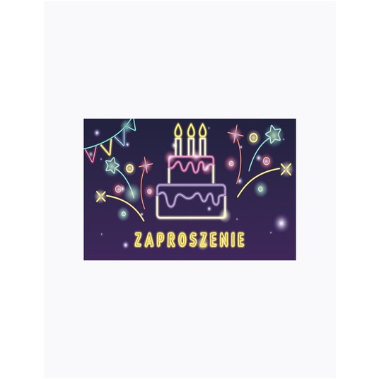 ZAPROSZENIE 160X95 ZESTAW TORT 64825 A'10 -zdjęcie numer 1