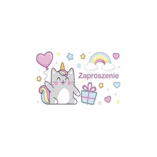 ZAPROSZENIE 62123 DZIECIĘCE DZIEWCZYNKA A'10 -zdjęcie numer 1