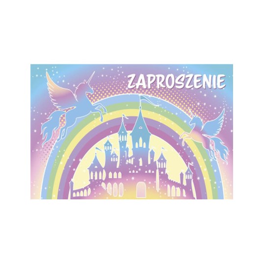 ZAPROSZENIE 62129 DZIECIĘCE BAJKOWE DZIEW A'10 -zdjęcie numer 1