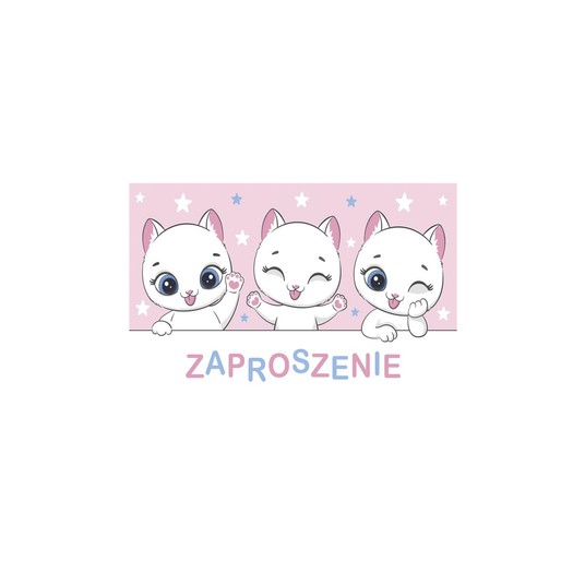 ZAPROSZENIE 62130 DZIECIĘCE DZIEWCZYNKA A'10 -zdjęcie numer 1