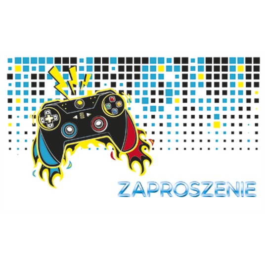 ZAPROSZENIE DZIECIĘCE NR 55669 KONSOLE A'10 -zdjęcie numer 1