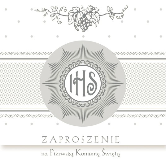 ZAPROSZENIE KWADRAT 120X120 KOMUNIA 39977 SRE A'10 -zdjęcie numer 1