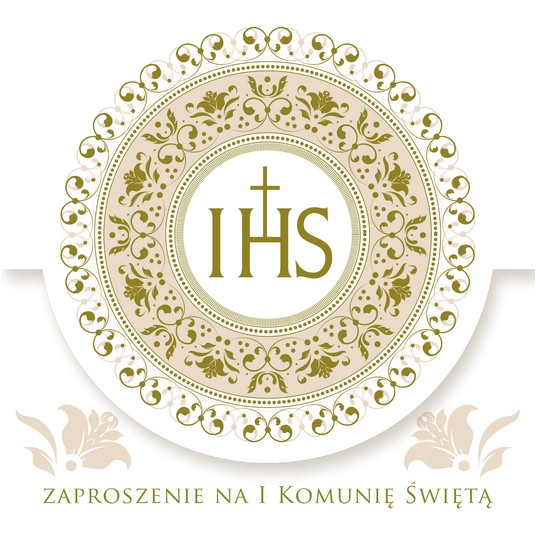 ZAPROSZENIE KWADRAT KOMUNIA ZKW_KOM_39814 A'10 -zdjęcie numer 1
