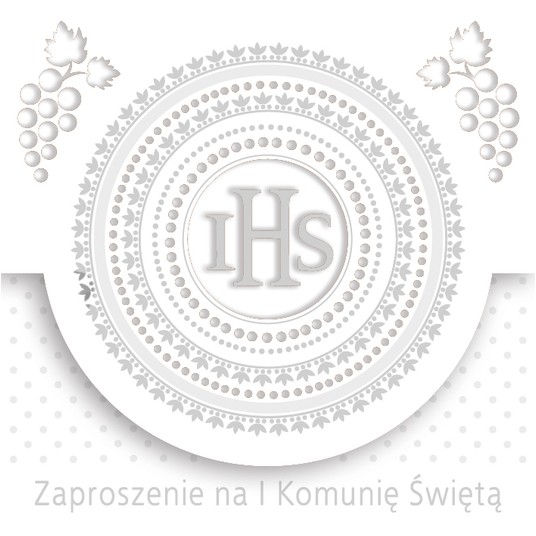 ZAPROSZENIE KWADRAT KOMUNIA ZKW_KOM_57191 A'10 -zdjęcie numer 1