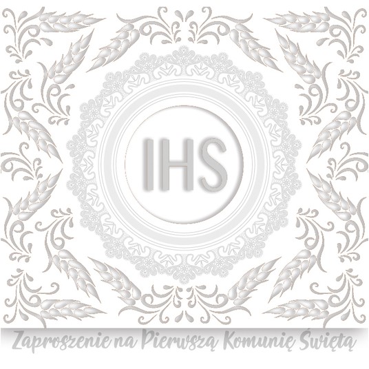 ZAPROSZENIE KWADRAT KOMUNIA ZKW_KOM_57194 A'10 -zdjęcie numer 1