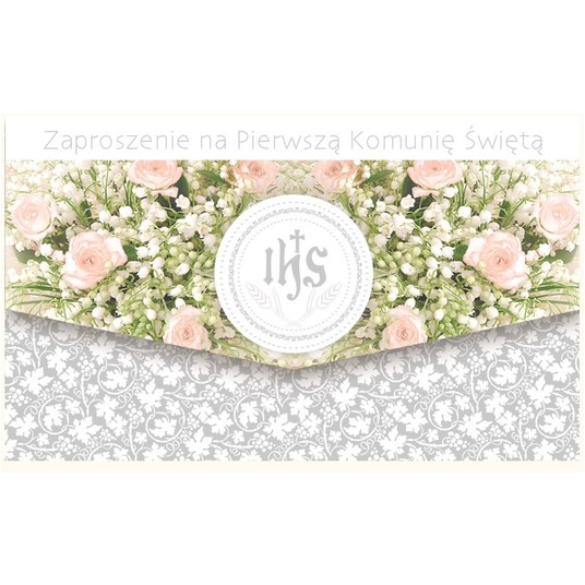 ZAPROSZENIE SKŁADANE KOMUNIA nr 57265 A'10 -zdjęcie numer 1