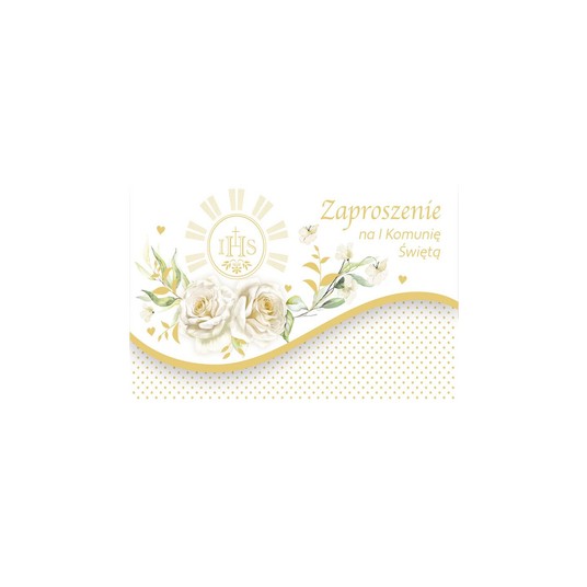 ZAPROSZENIE SKŁADANE KOMUNIA ZS_KOM_62534 A'10 -zdjęcie numer 1