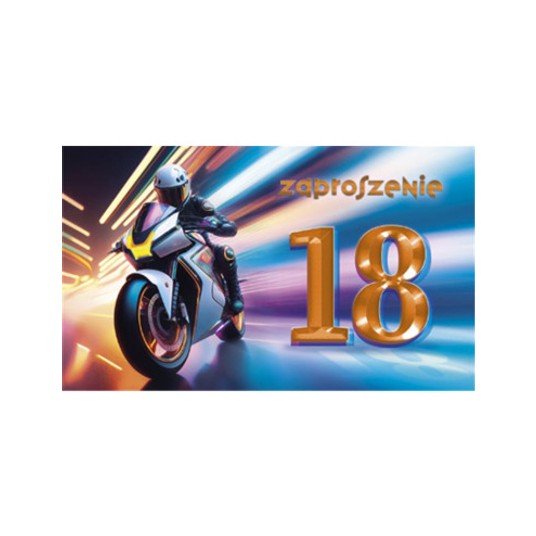 ZAPROSZENIE URODZINY 18-STKA ZEST.61640 A'10 -zdjęcie numer 1