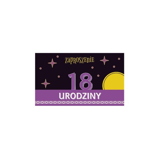 ZAPROSZENIE URODZINY 18-STKA ZEST.61644 A'10 -zdjęcie numer 1
