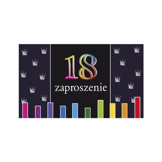 ZAPROSZENIE URODZINY 18-STKA ZEST.61645 A'10 -zdjęcie numer 1